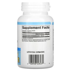 Thực phẩm bổ sung Natural Factors L-Lysine 500 mg 90 Vegetarian Capsules 068958028231