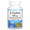 Natural Factors L-Lysine 500 mg 90 Vegetarian Capsules 4 Thực phẩm chức năng Natural Factors L-Lysine 500 mg 90 Vegetarian Capsules 068958028231