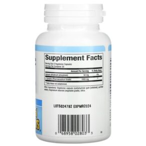 Thực phẩm bổ sung Natural Factors L-Tyrosine 500 mg 60 Vegetarian Capsules 068958028033