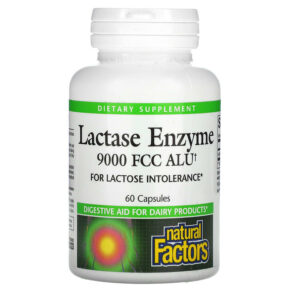 Thực phẩm chức năng Natural Factors Lactase Enzyme 9.000 FCC ALU 60 Capsules 068958017402