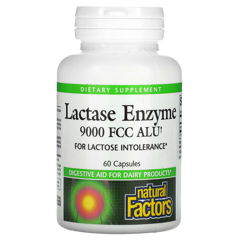 Natural Factors Lactase Enzyme 9.000 FCC ALU 60 Capsules 8 Thực phẩm chức năng Natural Factors Lactase Enzyme 9.000 FCC ALU 60 Capsules 068958017402