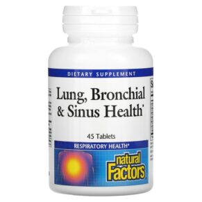 Thực phẩm chức năng Natural Factors Lung Bronchial & Sinus Health 45 Tablets 068958035048