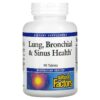 Thực phẩm chức năng Natural Factors Lung Bronchial & Sinus Health 90 Tablets 068958035055