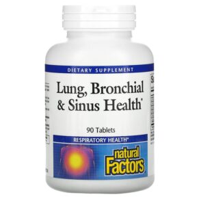 Thực phẩm chức năng Natural Factors Lung Bronchial & Sinus Health 90 Tablets 068958035055