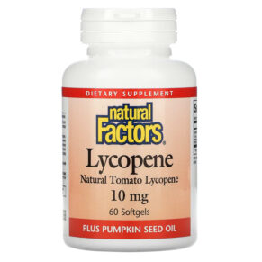 Thực phẩm chức năng Natural Factors Lycopene 10 mg 60 Softgels 068958010168