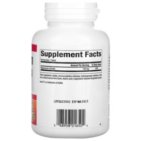 Thực phẩm bổ sung Natural Factors Magnesium Citrate Key Lime 150 mg 60 Chewable Tablets 068958016504