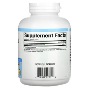 Thực phẩm bổ sung Natural Factors Micronized L-Glutamine 1.000 mg 180 Vegetarian Capsules 068958028118