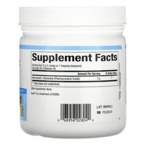 Thực phẩm bổ sung Natural Factors Micronized L-Glutamine Powder 5.000 mg 8 oz (226 g) 068958028040