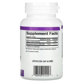 Thực phẩm bổ sung Natural Factors Mixed Vitamin E 268 mg (400 IU) 180 Softgels 068958014227