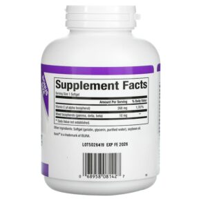 Thực phẩm bổ sung Natural Factors Mixed Vitamin E 268 mg (400 IU) 240 Softgels 068958081427