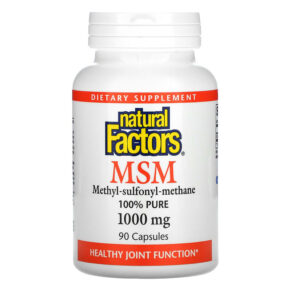 Thực phẩm chức năng Natural Factors MSM 1.000 mg 90 Capsules 068958026527