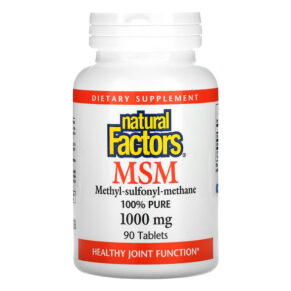 Thực phẩm chức năng Natural Factors MSM 1.000 mg 90 Tablets 068958026909