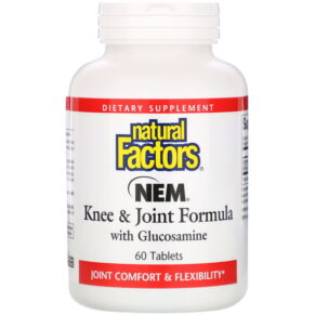 Thực phẩm chức năng Natural Factors NEM Knee & Joint Formula with Glucosamine 60 Tablets 068958026855
