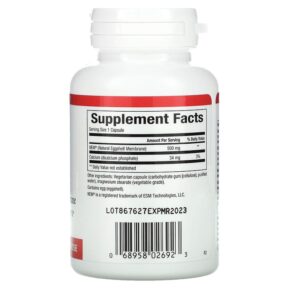 Thực phẩm bổ sung Natural Factors NEM Natural Eggshell Membrane 30 Vegetarian Capsules 068958026923