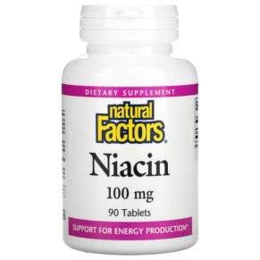Thực phẩm chức năng Natural Factors Niacin 100 mg 90 Tablets 068958012209