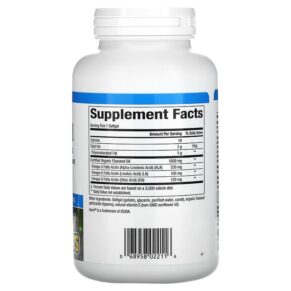 Thực phẩm bổ sung Natural Factors OmegaFactors Flaxseed Oil 1.000 mg 180 Softgels 068958022116