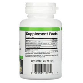 Thực phẩm bổ sung Natural Factors Papaya Enzymes with Amylase & Bromelain 120 Chewable Tablets 068958017495