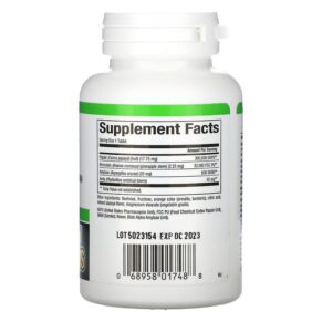 Thực phẩm bổ sung Natural Factors Papaya Enzymes with Amylase & Bromelain 60 Chewable Tablets 068958017488