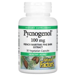 Thực phẩm chức năng Natural Factors Pycnogenol 100 mg 30 Vegetarian Capsules 068958020914