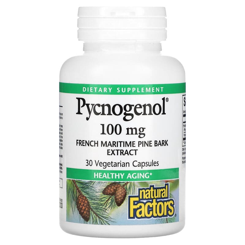 Natural Factors Pycnogenol 100 mg 30 Vegetarian Capsules 8 Thực phẩm chức năng Natural Factors Pycnogenol 100 mg 30 Vegetarian Capsules 068958020914