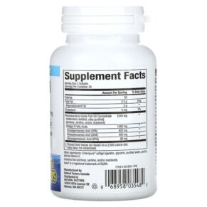 Thực phẩm bổ sung Natural Factors RxOmega-3 630 mg 60 Softgels 068958035482