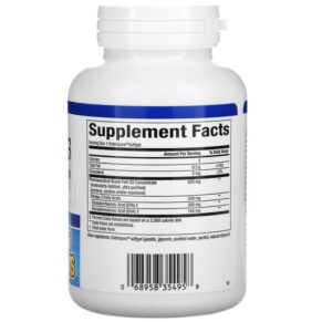 Thực phẩm bổ sung Natural Factors RxOmega-3 Mini-Gels 500 mg 120 Enteripure Softgels 068958354958