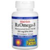Thực phẩm chức năng Natural Factors RxOmega-3 Mini-Gels 500 mg 60 Enteripure Softgels 068958354941