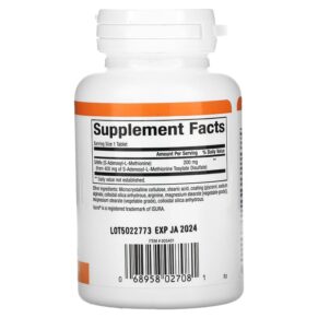 Thực phẩm bổ sung Natural Factors SAMe (Disulfate Tosylate) 200 mg 60 Slow Release Tablets 068958027081