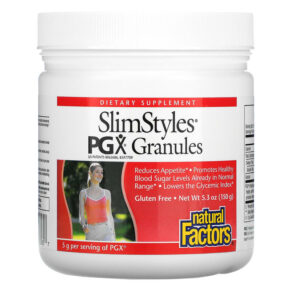 Thực phẩm chức năng Natural Factors SlimStyles PGX Granules Unflavored 5.3 oz (150 g) 068958035857