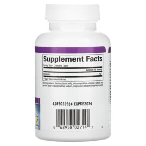 Thực phẩm bổ sung Natural Factors Stress-Relax Melatonin 1 mg 180 Chewable Tablets 068958027142