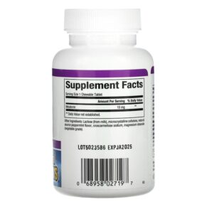 Thực phẩm bổ sung Natural Factors Stress-Relax Melatonin 10 mg 60 Chewable Tablets 068958027197