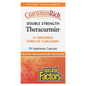 Thực phẩm chức năng Natural Factors Theracurmin Double Strength 30 Vegetarian Capsules 068958045436