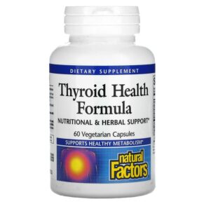 Thực phẩm chức năng Natural Factors Thyroid Health Formula 60 Vegetarian Capsules 068958035109