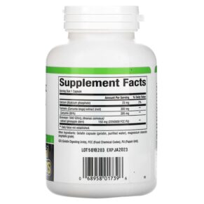 Thực phẩm bổ sung Natural Factors Turmeric & Bromelain 450 mg 180 Capsules 068958017396