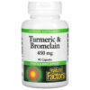 Thực phẩm chức năng Natural Factors Turmeric & Bromelain 450 mg 90 Capsules 068958017389