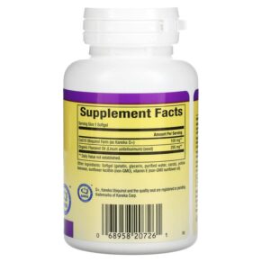 Thực phẩm bổ sung Natural Factors Ubiquinol Active CoQ10 100 mg 60 Softgels 068958207261