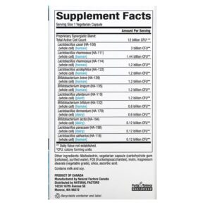 Thực phẩm bổ sung Natural Factors Ultimate Probiotic 12/12 Formula 12 Billion CFU 120 Vegetarian Capsules 068958018485