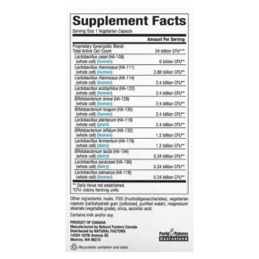 Thực phẩm bổ sung Natural Factors Ultimate Probiotic 24/12 Formula 24 Billion 60 Vegetarian Capsules 068958018522