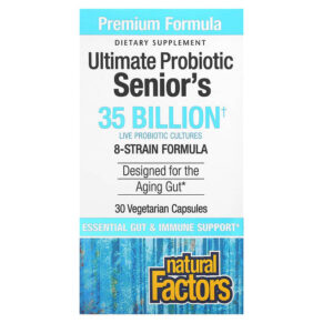 Thực phẩm chức năng Natural Factors Ultimate Probiotic Senior's 35 Billion CFUs 30 Vegetarian Capsules 068958018140