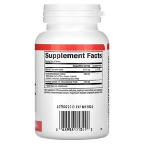 Thực phẩm bổ sung Natural Factors Vitamin C Plus Bioflavonoids & Rosehips 1.000 mg 90 Tablets 068958013442