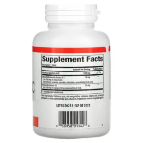 Thực phẩm bổ sung Natural Factors Vitamin C Time Release 1.000 mg 180 Tablets 068958013428