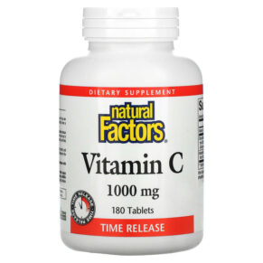Thực phẩm chức năng Natural Factors Vitamin C Time Release 1.000 mg 180 Tablets 068958013428