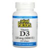 Thực phẩm chức năng Natural Factors Vitamin D3 125 mcg (5.000 IU) 240 Softgels 068958010618