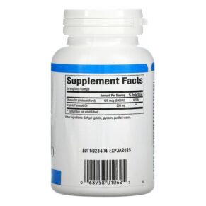 Thực phẩm bổ sung Natural Factors Vitamin D3 125 mcg (5.000 IU) 360 Softgels 068958010625