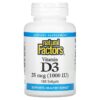 Thực phẩm chức năng Natural Factors Vitamin D3 25 mcg (1.000 IU) 180 Softgels 068958010540