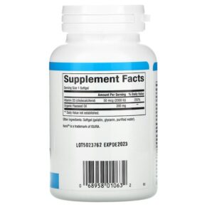 Thực phẩm bổ sung Natural Factors Vitamin D3 50 mcg (2.000 IU) 240 Softgels 068958010632