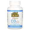 Thực phẩm chức năng Natural Factors Vitamin D3 for Kids Strawberry 10 mcg (400 IU) 100 Chewable Tablets 068958010595