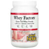 Thực phẩm chức năng Natural Factors Whey Factors Grass Fed Whey Protein Natural Strawberry 12 oz (340 g) 068958029283