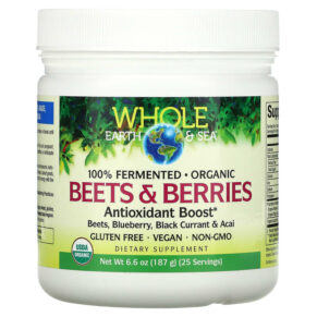 Thực phẩm chức năng Natural Factors Whole Earth & Sea Beets & Berries Antioxidant Boost 6.6 oz (187 g) 068958355528