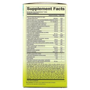 Thực phẩm bổ sung Natural Factors Whole Earth & Sea Bone Structure Multivitamin & Mineral Calcium & Magnesium 60 Tablets 068958355054